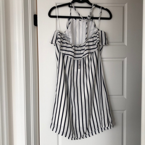 Navy and White Striped Dress - Picture 2 of 3